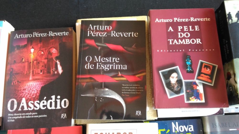 Livros Arturo Pérez-Reverte Ken Follett Martin Amis Vargas Llosa