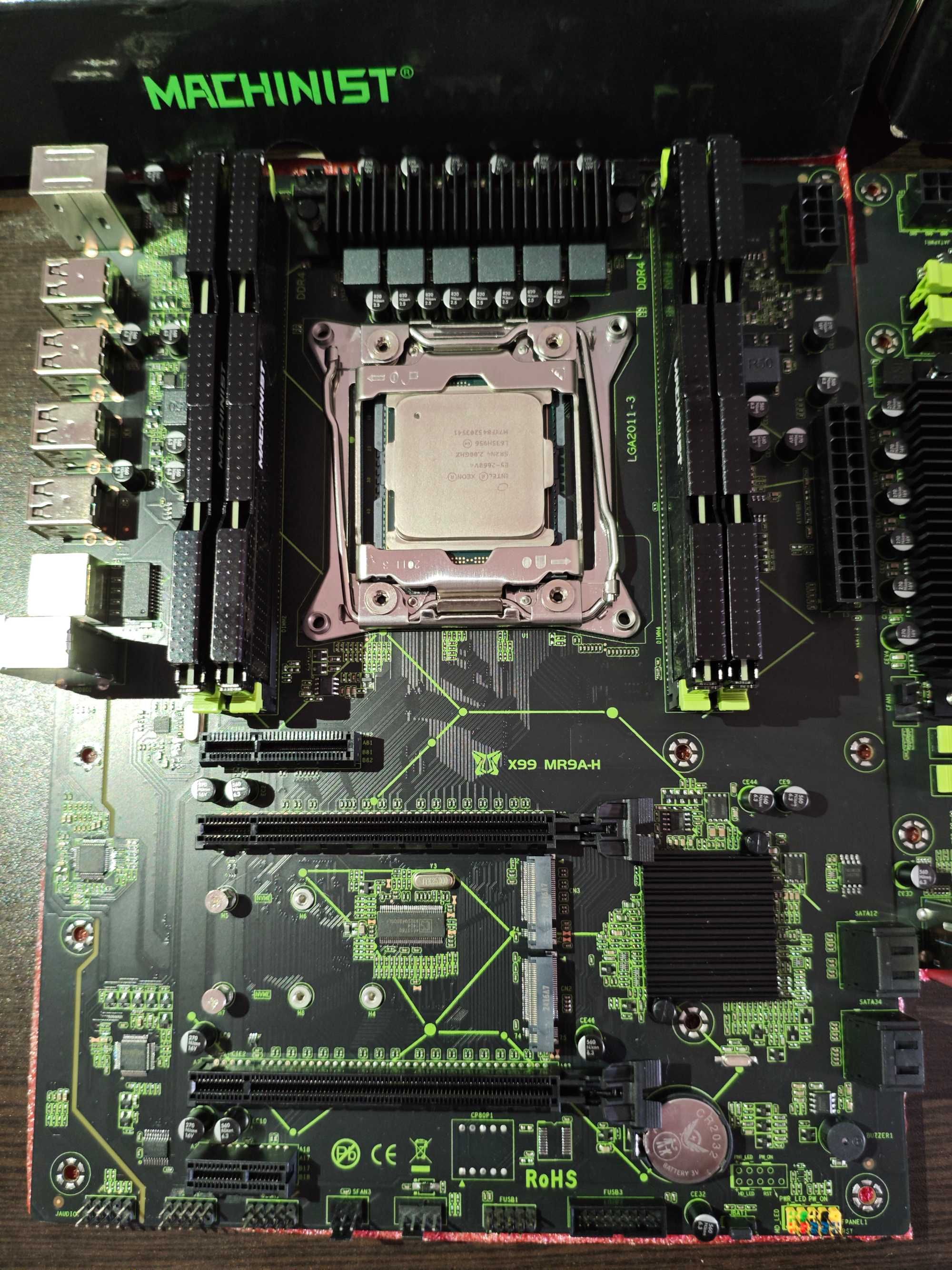 Комплект x99 MACHINIST MR9AH + 2650v3 / E5 2683в3 ОЗУ 16Gb 32Gb DDR4