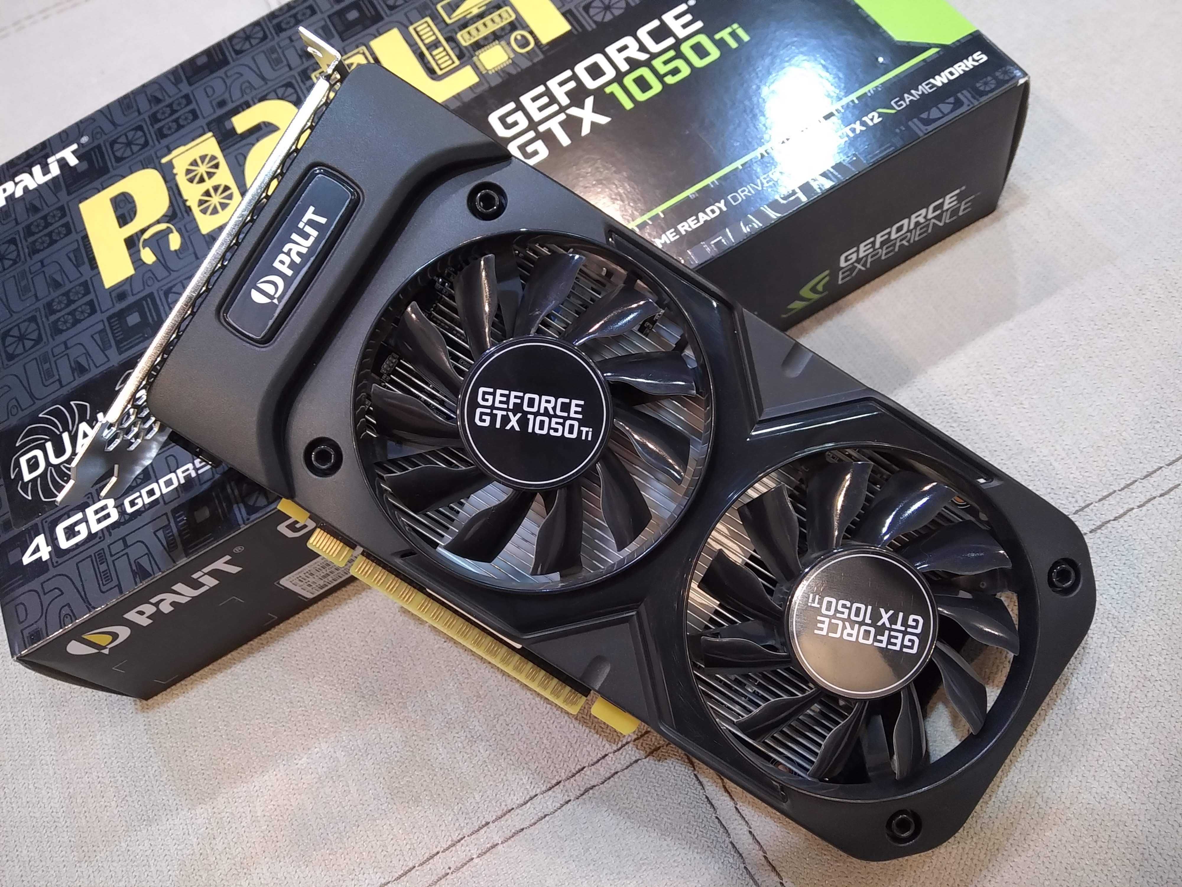 Відеокарта Palit GTX 1050Ti 4GB. Ідеал. Стан нової