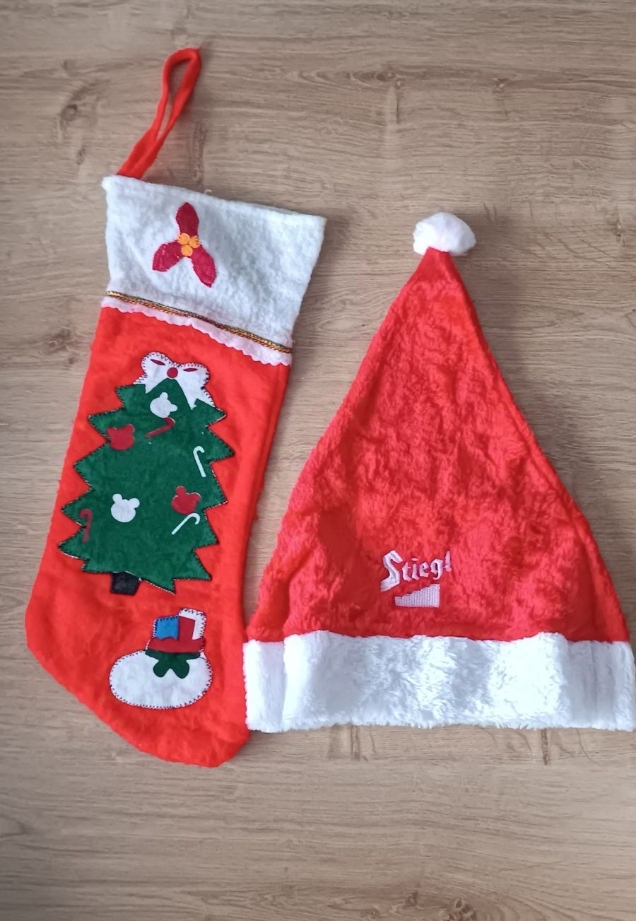 czapka Mikołaja i skarpeta