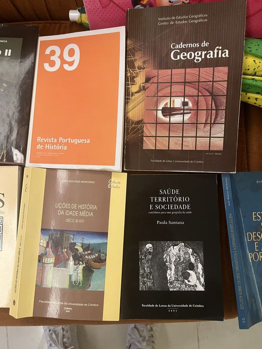 Livros vários- Usados na Licenciatura de Historia