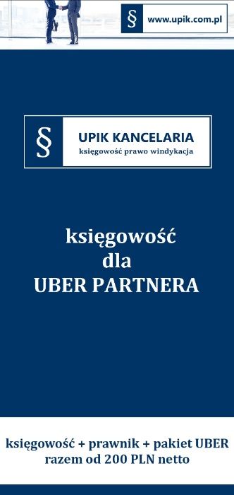 Biuro rachunkowe, Księgowość, Księgowa dla Uber Partnera