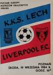 Program meczu K.K.S. LECH - Liverpool F.C