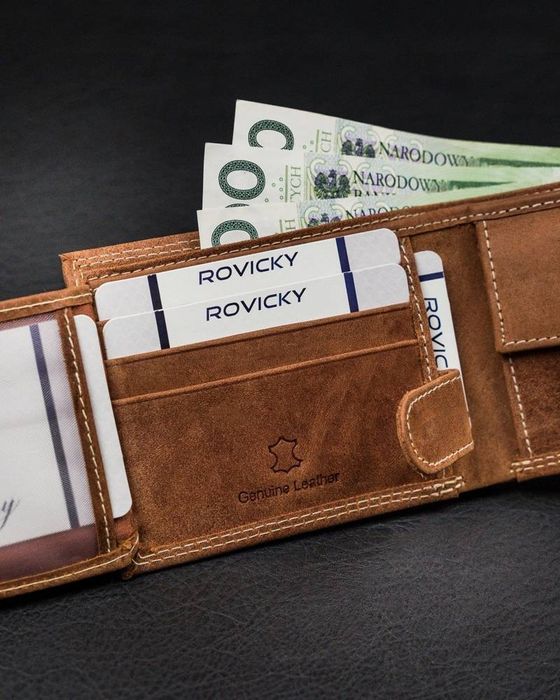 skórzany portfel męski bez zapięcia - always wild