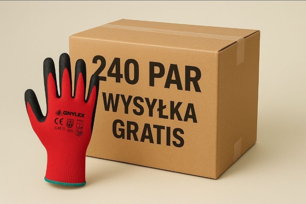 Wysylka gratis Rękawice rekawice robocze KARTON 240 par rękawiczki wam