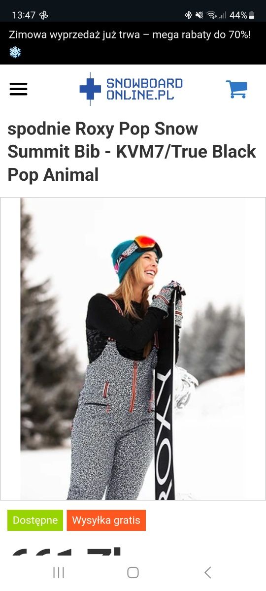 Spodnie Roxy snowboardowe / narciarskie M