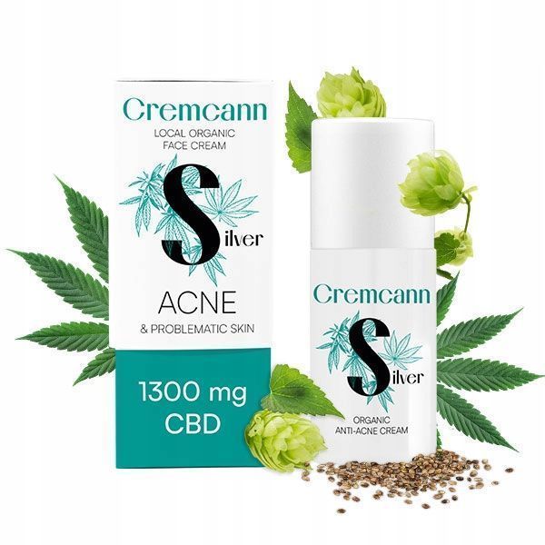ANNABIS Krem organiczny Cremcann Silver 1300 mg CBD Trądzik Srebro