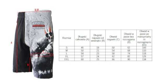 masters SPODENKI SPORTOWE LEGGINSY mma grappling mfc-stm-warrior