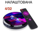 Налаштована Smart H96 Max 4/32 RK3528 Смарт-ТВ-приставка Smart TV Box