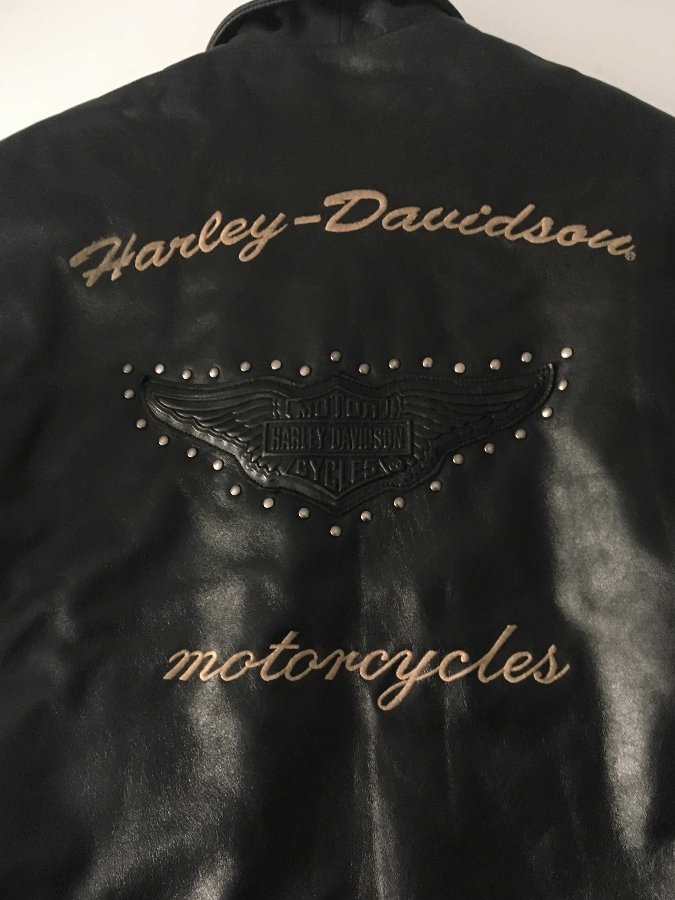 Blusão mota cabedal - Harley Davidson - M