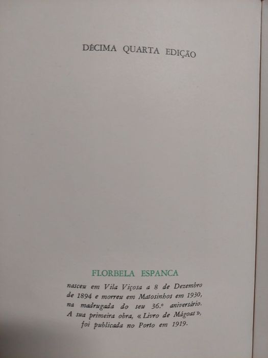 Livro de Florbela Espanca 'Sonetos'