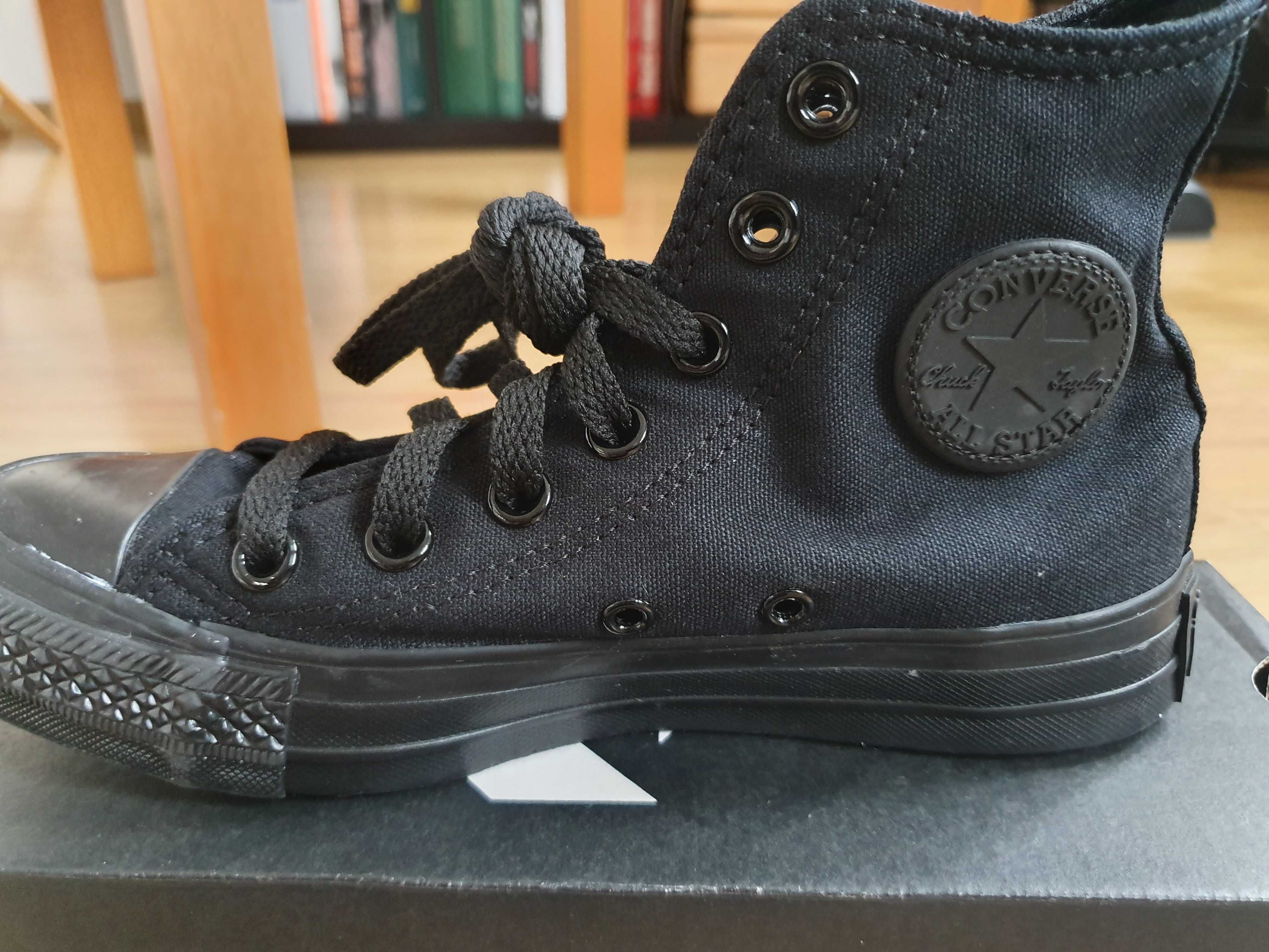 Converse trampki  Black Monochrome  rozm.35 wkładka 22,5 cm