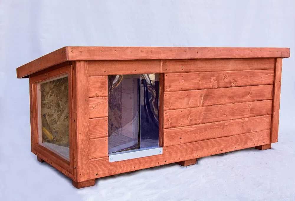 Buda dla Psa L z przedsionkiem 2w1 Z PLEKSĄ