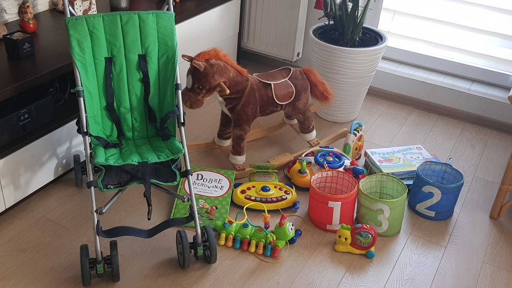 Wózek dziecięcy Jedo Fyn 3 w 1 +wózek (parasolka) + bujaczek i zabawki