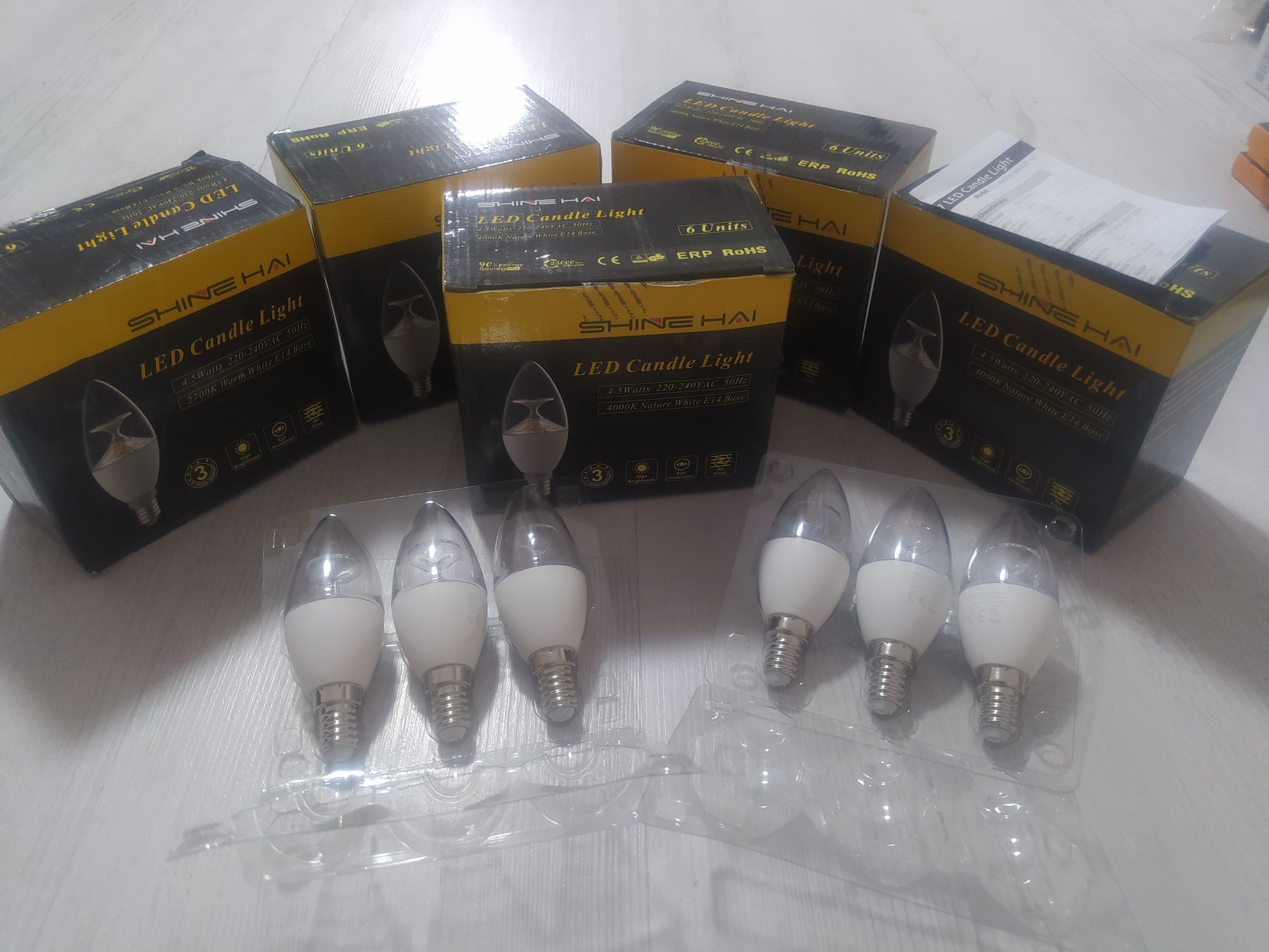 Продам нові LED лампочки (комплект 6шт)
