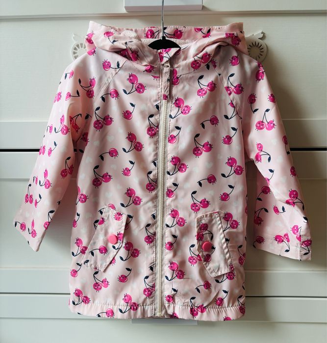 Jesienna / wiosenna kurteczka z motywem wisienek Baby rozmiar 86cm