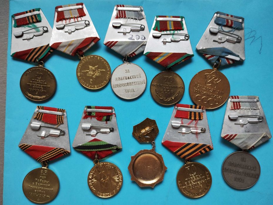 Zestaw medali radzieckich, zsrr.