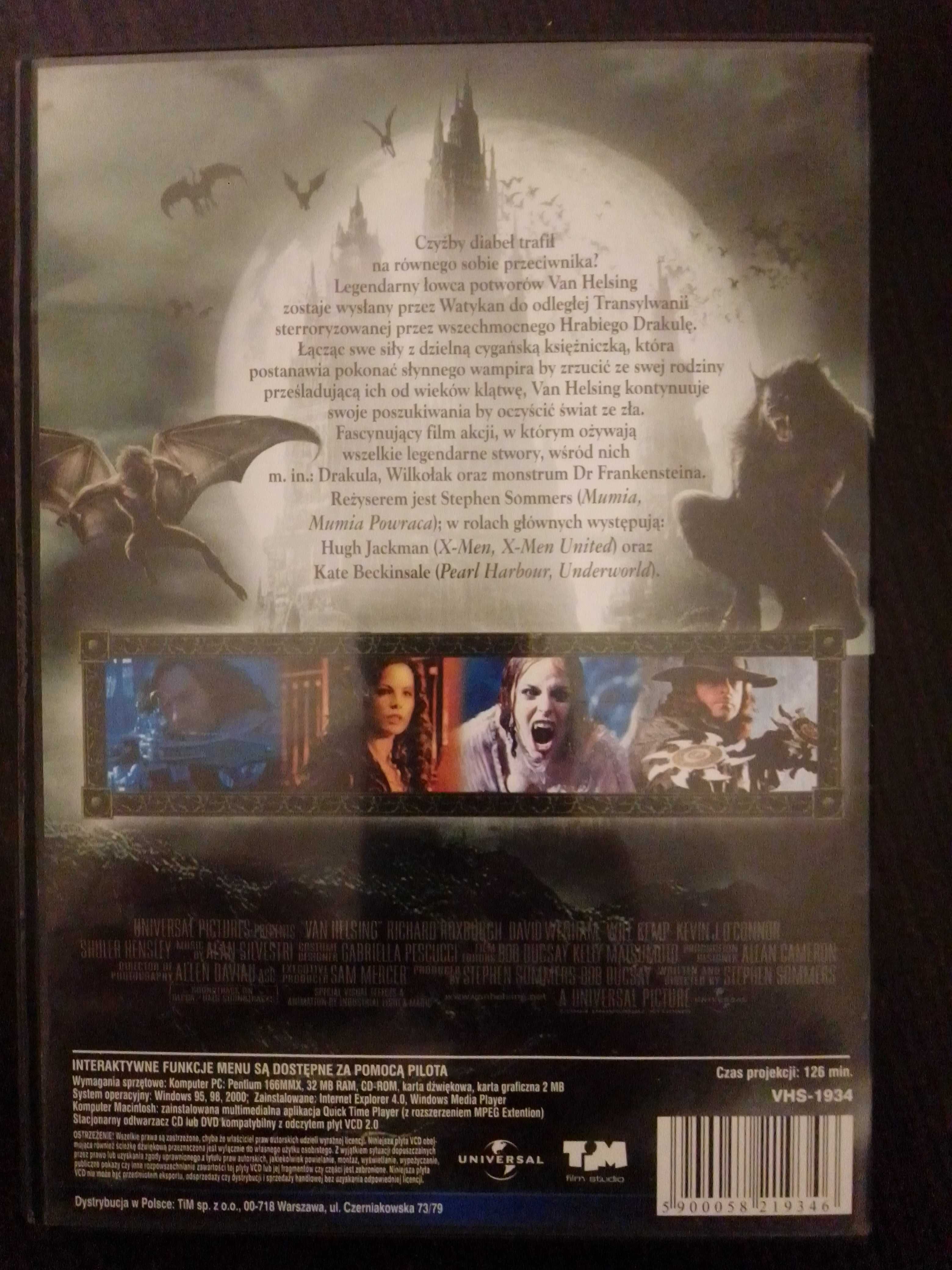 Van Helsing VCD 2004 wys. Kate Beckinsale, Hugh Jackman