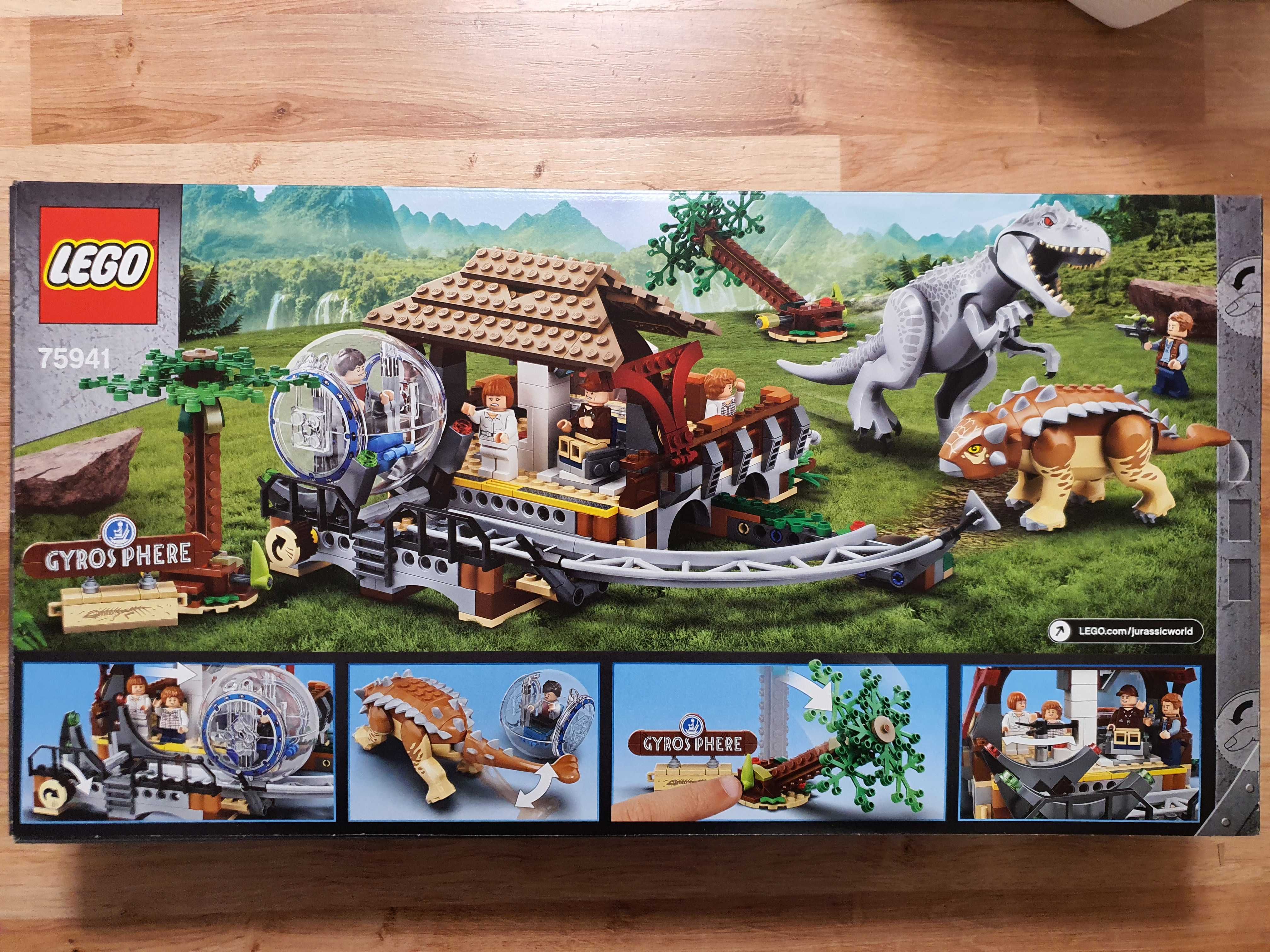 LEGO Jurassic World 75941 Indominus Rex kontra ankylozaur