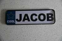 Magnes na lodówkę - tablica rejestracyjna - Jacob Cool - Kuba - imię