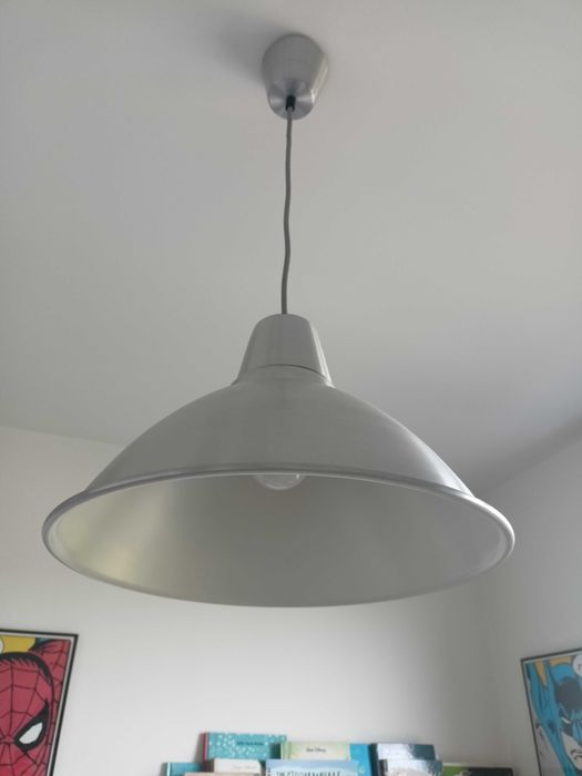 Lampa IKEA T0705 sufitowa wisząca aluminiowa średnica 38 cm
