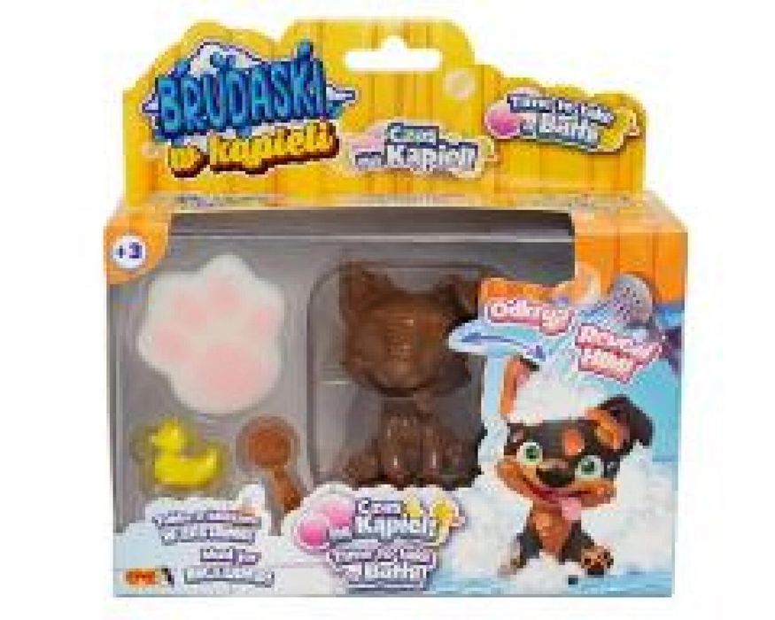 Brudaski w kąpieli piesek Corgi biało-żółty blister,153x156 mm