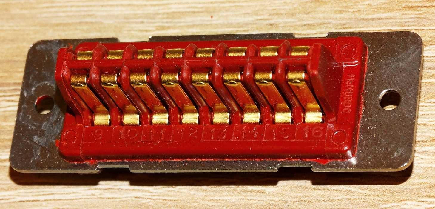 Złącze złocone wtyk RED RANGE PLUG RP 16 NOWY, wysoka JAKOŚĆ