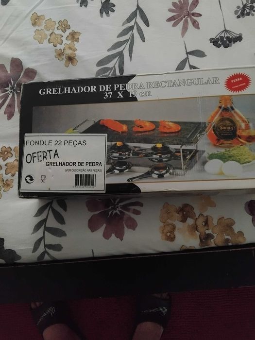 Grelhador de pedra nunca usado