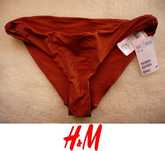 dół strój kąpielowy w kolorze cegiełkowym H&m bikini xs 34