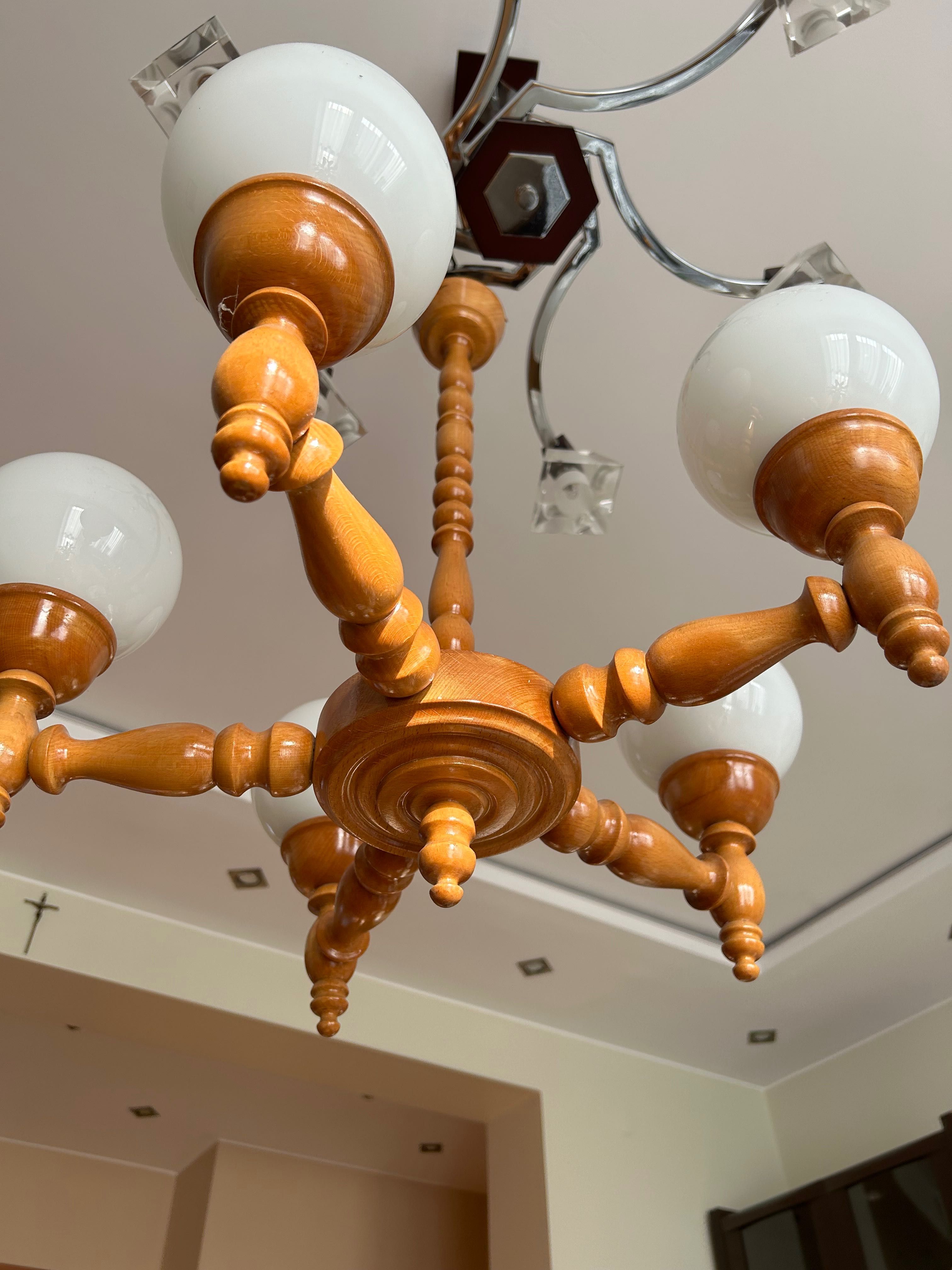 Lampa toczona w stylu vinted