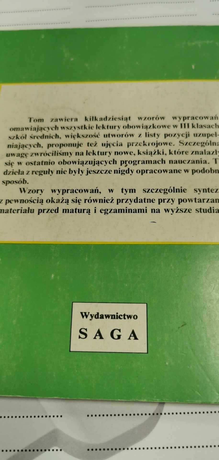 Wypracowania III klasy szkół średnich ściąga szkoła dla dzieci książka