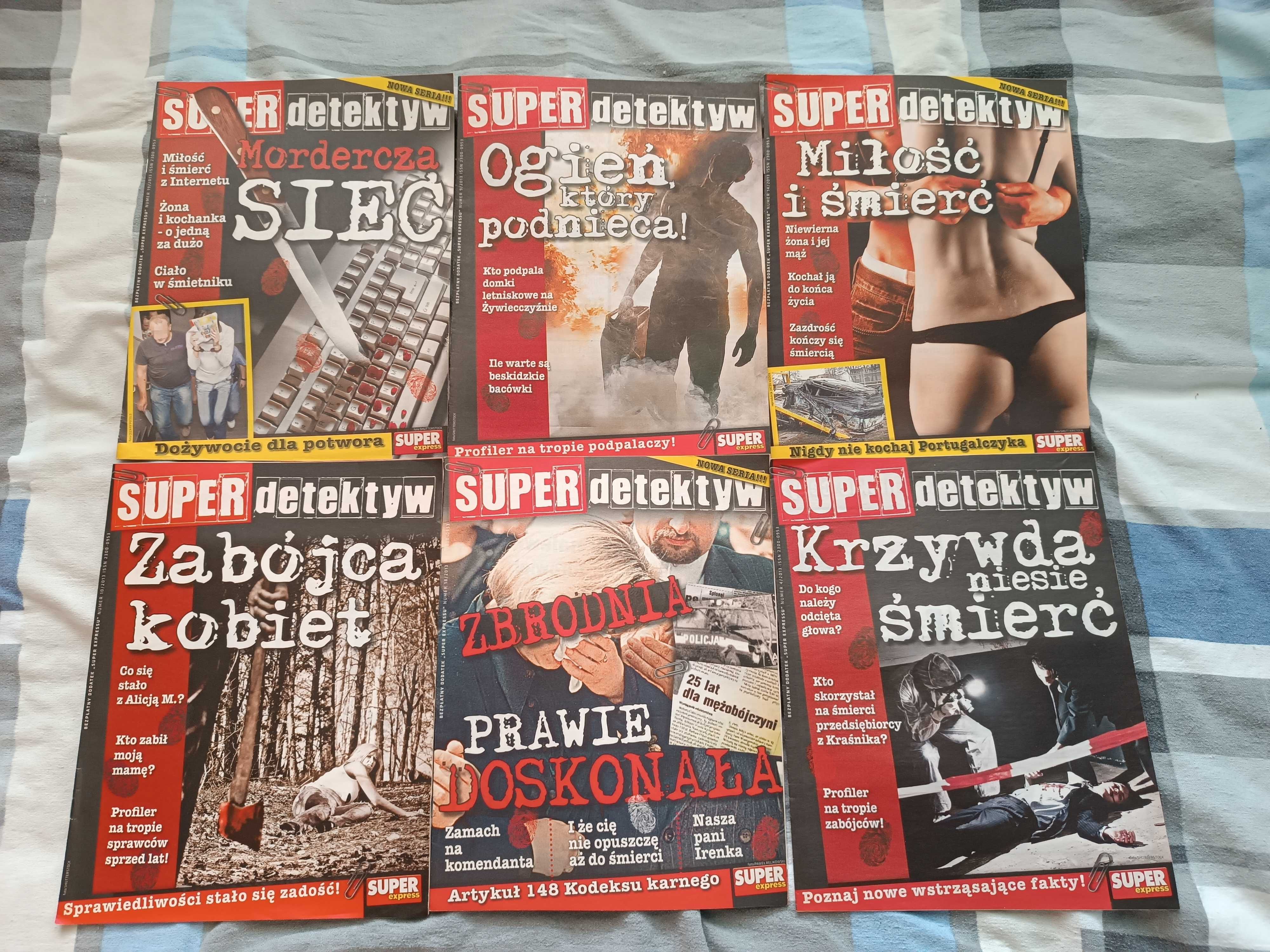 Czasopismo Super Detektyw (34 numery z roku 2013)
