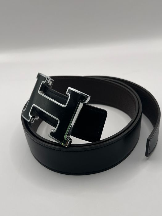 Hermes чоловічий шкіряний ремінь пасок