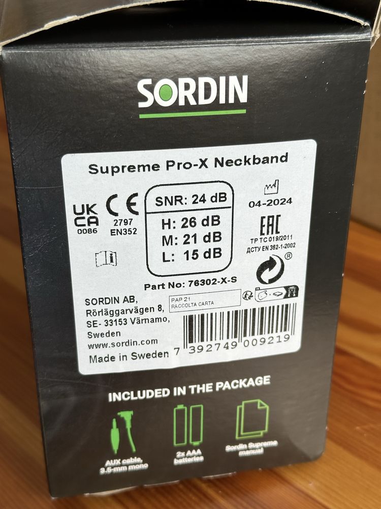 Активні навушники Sordin Supreme Pro X з заднім тримачем