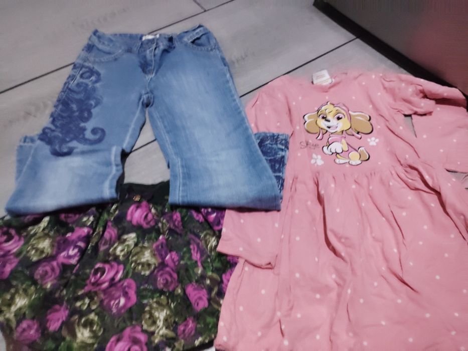 Paka ubrań dla dziewczynki 116 122