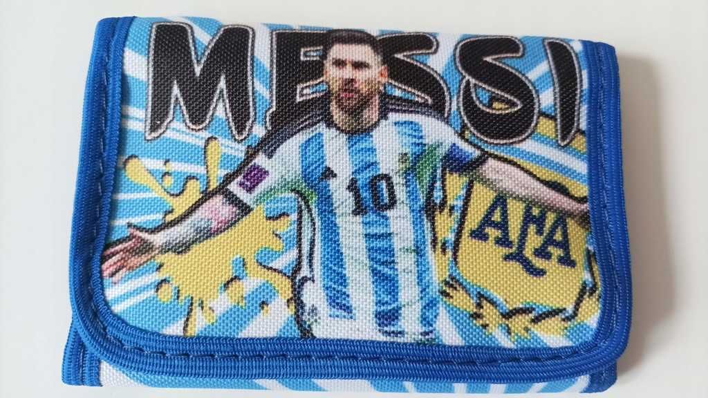 Lionel Leo Messi Argentyna saszetka nerka plus portfel Nowe komplety