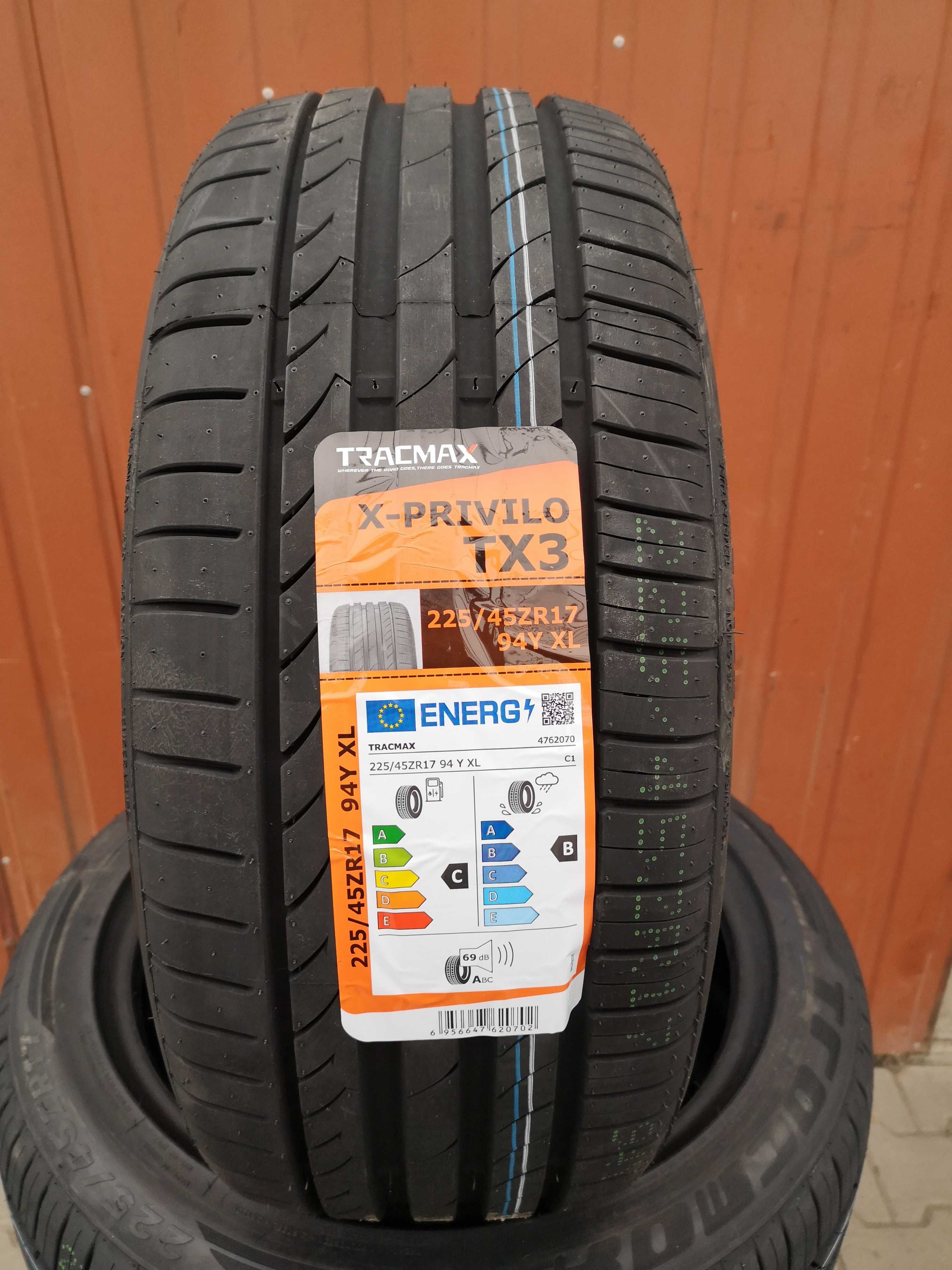 225/45 R17 94Y XL - Tracmax X-Privilo TX-3 (4 sztuki) NOWE