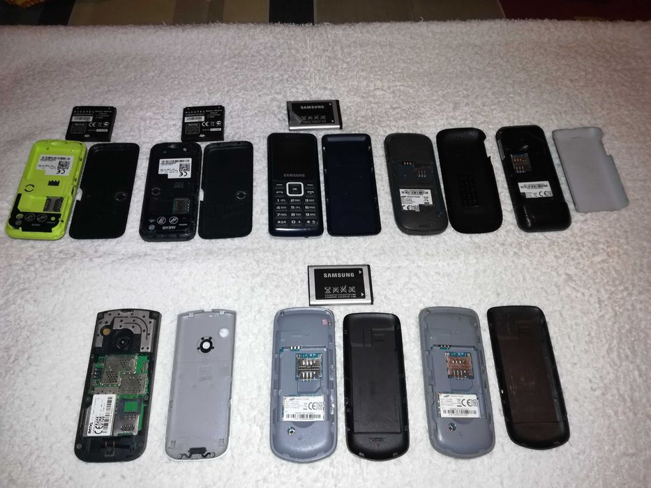 diversos telemóveis bloqueados (alcatel, samsung, siemens)