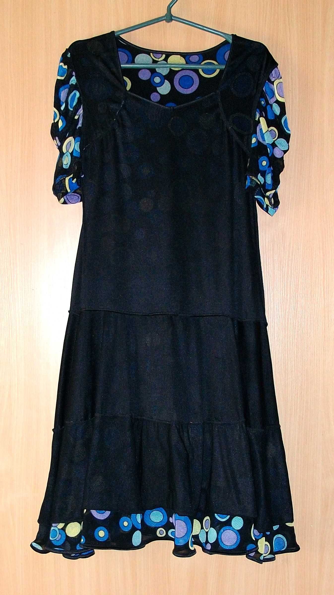 Оригінальна сукня, красивое платье с оборками 48 р.