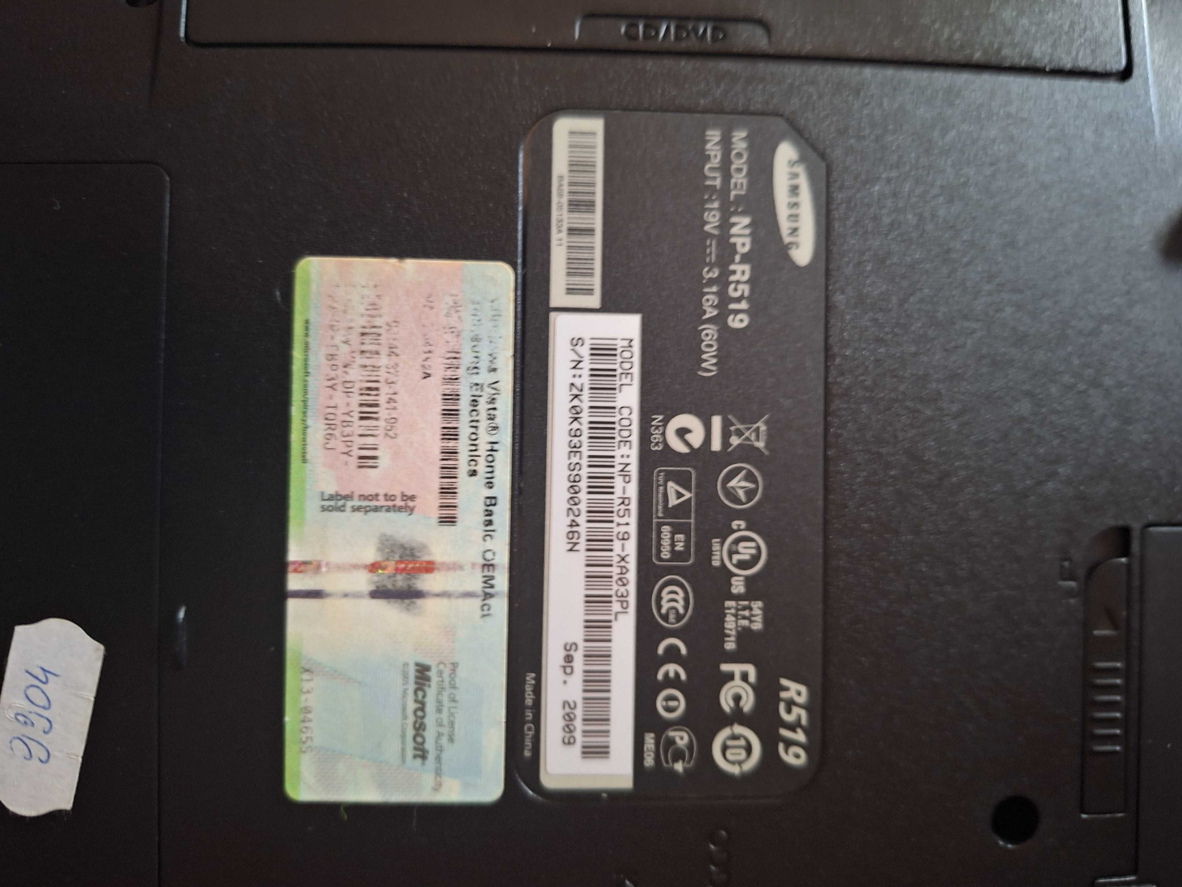 Laptop Samsung NP-R519