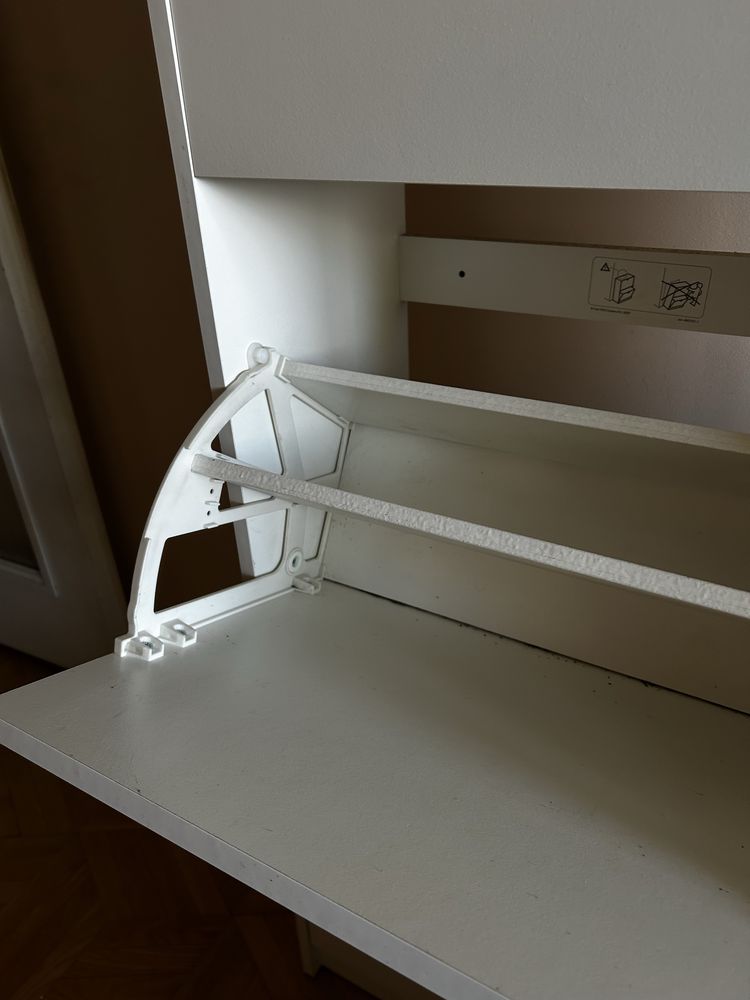 szafka na buty pojemna biała