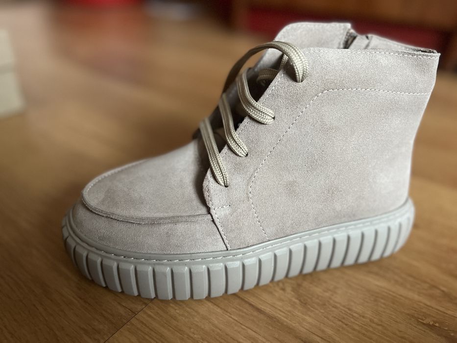 Черевики жіночі, сапоги замшеві 24,5 см