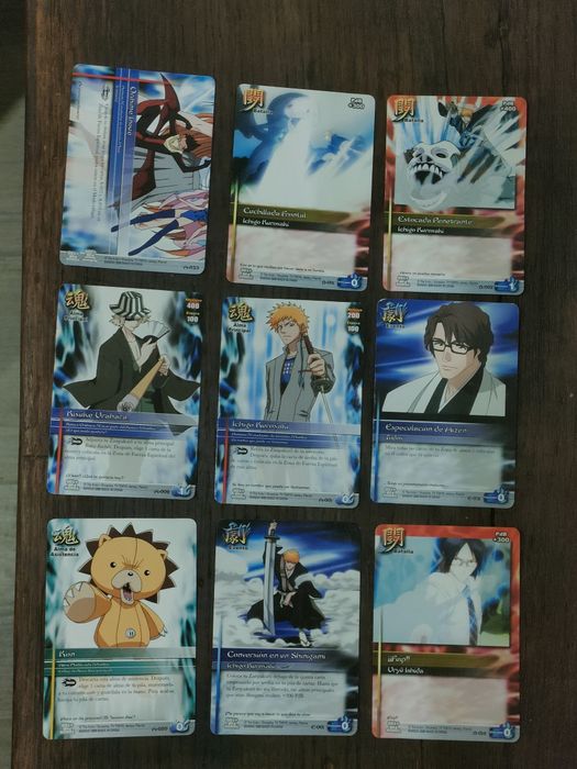 Cartas colecionáveis Bleach e Huntik secrets e seehers