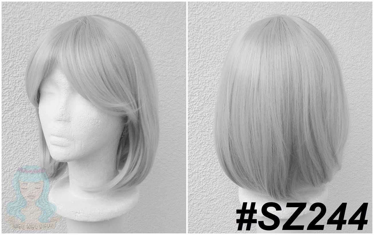 Krótka szara peruka bob Nier Automata 2b cosplay wig krótki szary