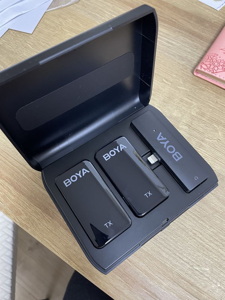 Петличний мікрофон для iphone boya by-xm6-k46box