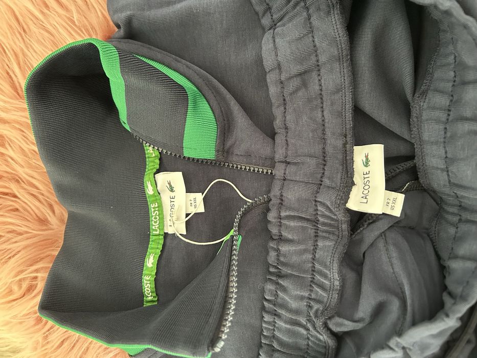 Męski bawełniany granatowy dres Lacoste 2XL