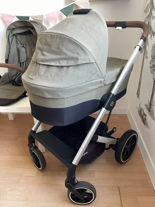Cybex balios s lux 2в1 дитячий візок оливковий колір