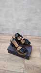 Buty damskie skórzane sandały na koturnie Ryłko 38/39 25,5 stan bdb