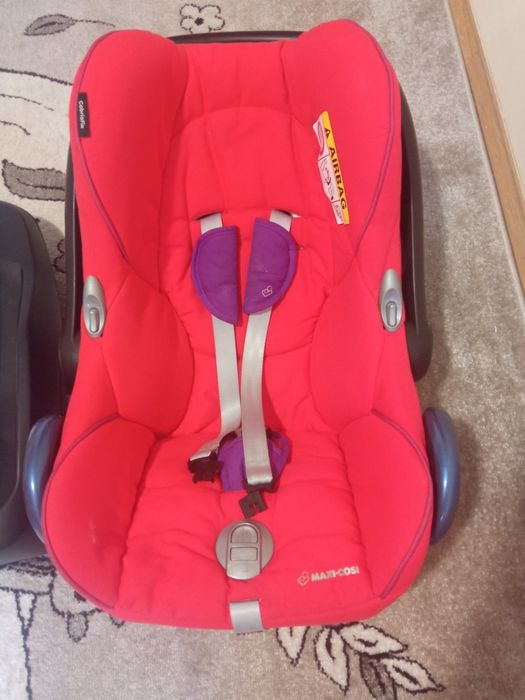 Fotelik Maxi Cosi 0-13kg, baza ISOFIX FamillyFix, śpiworek