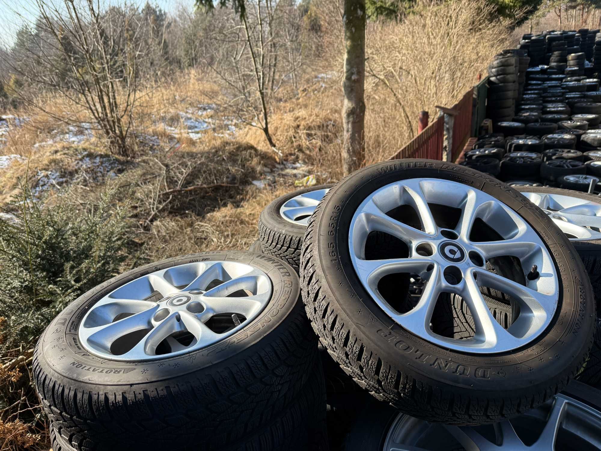 Felgi 15" 4x100 Smart ForTwo ForFour Renault Twingo Clio z oponami